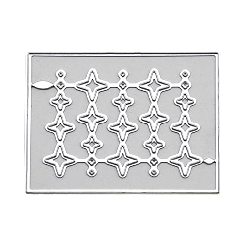 KJDKNC Stern Rechteck Metall Stanzformen Wassertropfen Stanzformen Prägeschablonen Schablonen Formen Scrapbooking Dekorationen von KJDKNC