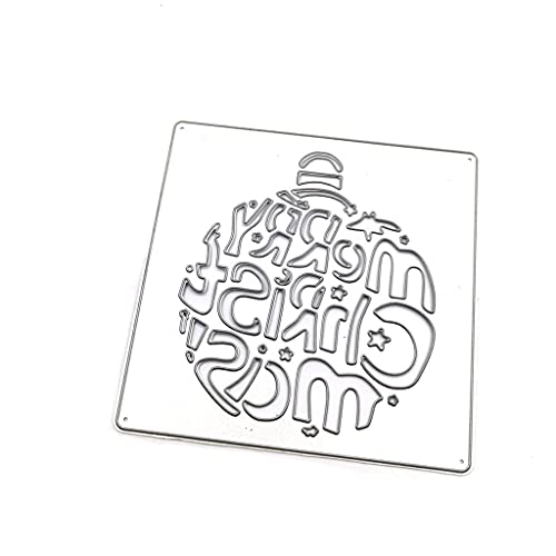 Metall-Stanzformen mit Weihnachtsbuchstaben, Scrapbooking, Album, Papierkarte von KJDKNC