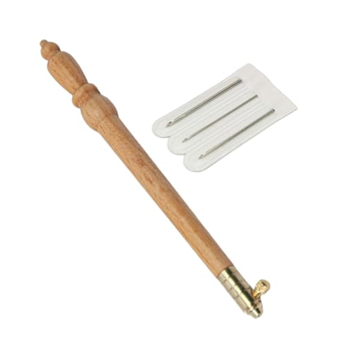 Stickhaken Holzgriff Mit Nadel Zum Sticken Von Pailletten Perlen Ergonomischer Holzgriff Stickerei Häkelnadel von KJDKNC