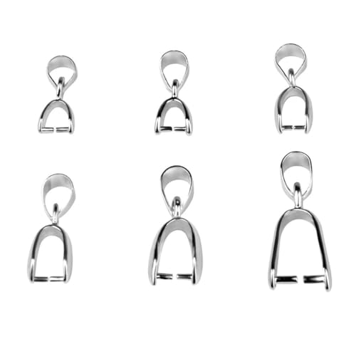 10 Stück Anhänger Clip Verschluss Samen Schnalle Anhänger Verbinder Charm Bail Perlen Schmuck Erkenntnisse DIY Schmuck Antik 21MM von KJJMN