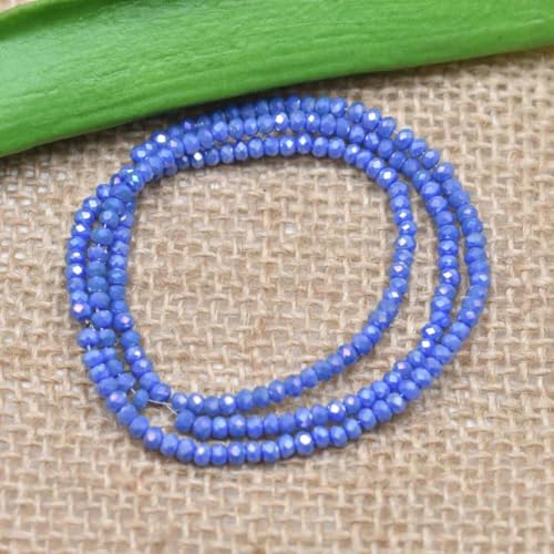 Glänzende Rot Lila Weiß farbe 2 * 2mm 160 stück Rondelle facettierte Kristall Glas Perlen Lose Spacer Perlen für Schmuck Machen 093 von KJJMN