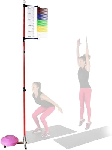 KJWHHOZ Vertikaler Sprungtester, 1,3–3,6 m Sprungmesstester, mit Stabiler Basis, stehendes Hochsprung-Trainingsgerät, Basketball von KJWHHOZ