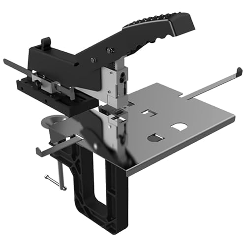 KJZHFOZ Tischheftgerät, 2-in-1-Flach-/Sattelheftgerät, mit Klemme, Kapazität 60 Blatt, mit Hebel zur Tiefeneinstellung, für Büro- und Heimdruckereien, Büros von KJZHFOZ