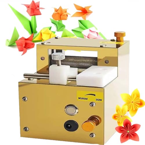 KJZQXYX DIY Quilling-Quastenschneidemaschine, elektrische Papier-Quilling-Maschine, Papierblumenmaschine, Quastentiefe und -breite, handgefertigtes farbiges Papierschneiden (Gold) von KJZQXYX
