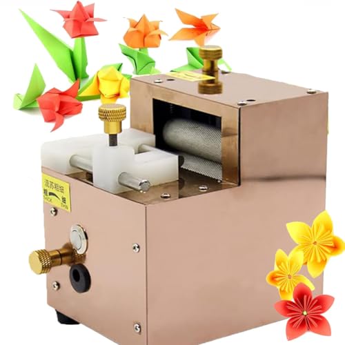 KJZQXYX DIY Quilling-Quastenschneidemaschine, elektrische Papier-Quilling-Maschine, Papierblumenmaschine, Quastentiefe und -breite, handgefertigtes farbiges Papierschneiden (RoseGold) von KJZQXYX