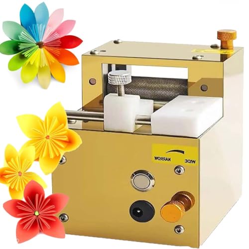 KJZQXYX Elektrische Papier-Quilling-Maschine, Papier-Quilling-Maschine, Papier-Kunst-Quastenmaschine, DIY-Farbpapier-Schneide-Rollenmaschine, Papierblumen-Herstellungswerkzeuge (Gold) von KJZQXYX