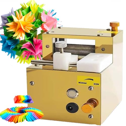 KJZQXYX Elektrische Papier-Quilling-Maschine, Papierkunst-Quasten-Papierrollmaschine, 3D-handgefertigte farbige Papierschneiderolle, Papierblumenmaschine (Gold) von KJZQXYX