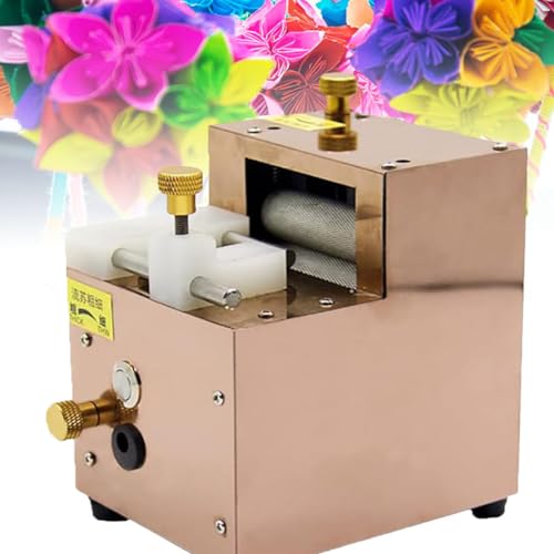 KJZQXYX Elektrische Papierquillingmaschine, Papierquillingmaschine, Papierkunst-Quastenmaschine, Papierblumenmaschine, verstellbare Quastentiefe und -breite (RoseGold) von KJZQXYX