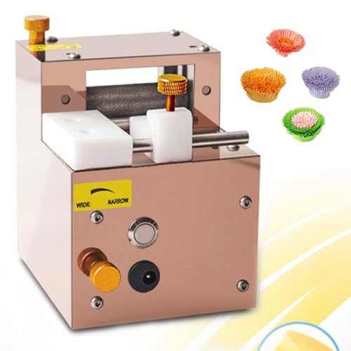 KJZQXYX Elektrische wiederaufladbare Papier-Quilling-Maschine, Fringer-Schneidemaschine, manuelle Quilling-Fringer-Maschine für Quasten, Blumenrollen, Herstellung von Papier (Rosegold) von KJZQXYX