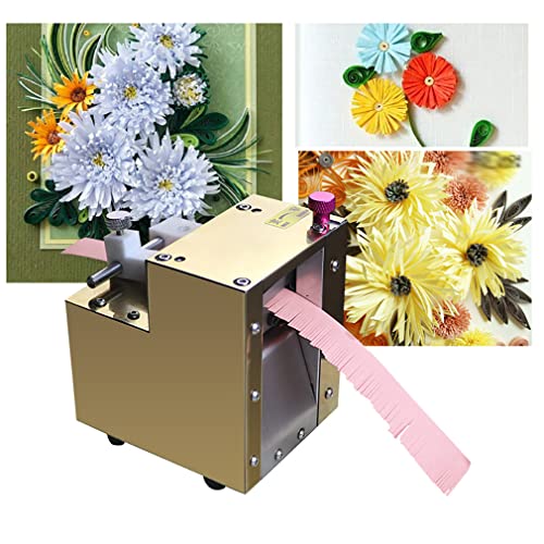 KJZQXYX Elektrische wiederaufladbare Papier-Quilling-Maschine, Papierkunst-Quasten-Papierrollmaschine, 3D-buntes handgeschöpftes Papier mit Fransen, Blumenrollenpapier von KJZQXYX