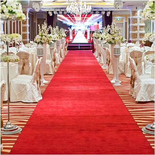 KJoBDwz Gangläufer for Hochzeiten, rutschfeste Rollendekoration for den Innenbereich, lichtbeständige Partydekoration for den Innenbereich Dekorativer Teppich(1.2x10m) von KJoBDwz