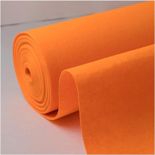 KJoBDwz Gangläufer for Hochzeiten, schneidbare Party-Dekoration for drinnen und draußen, reißfester Einweg-Teppich for Empfangszeremonien, Bühnenrolle Dekorativer Teppich(Orange,1.5x10m) von KJoBDwz