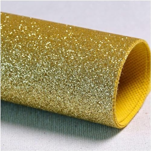 KJoBDwz Goldfarbener Gangläufer, glitzernder Teppichläufer for Partys, Gangläufer aus Paillettenstoff, glitzernder Flurläufer Dekorativer Teppich(Giallo,1.2x10m) von KJoBDwz