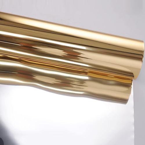 KJoBDwz Hochzeits-Gangläufer, verspiegelte, reflektierende Innen-Party-Dekoration, Restaurant-Dekoration, Einweg-Teppich Dekorativer Teppich(Gold,0.12mm-1.2x30m) von KJoBDwz