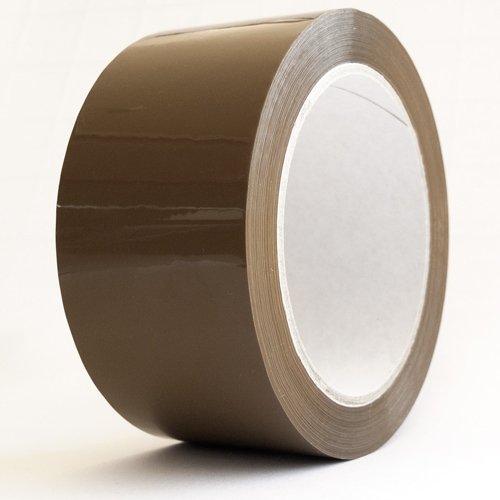 KK Verpackungen 24 x Klebeband 50mm x 66m LOW NOISE LEISE akryl PP Packband tape film braun von KK Verpackungen