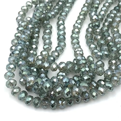 2 3 4 6 8 mm Kristallperlen, Rondelle, lose Abstandshalter, Glasperlen zur Schmuckherstellung, DIY-Halsband-Zubehör, 39, 2 mm von KKOGF