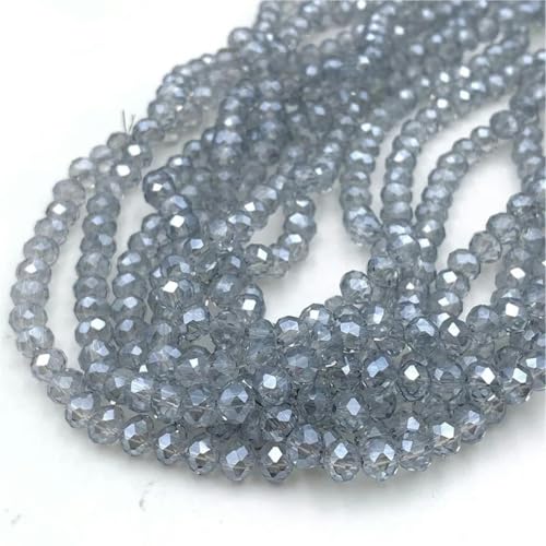 2 3 4 6 8 mm Kristallperlen, Rondelle, lose Abstandshalter, Glasperlen zur Schmuckherstellung, DIY-Halsband-Zubehör, 40, 3 mm von KKOGF