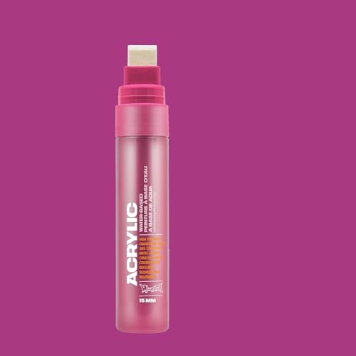 KLAMOTTEN STORE Montana Acrylic Marker Pink 15mm breiter Filz, wasserfest, Stifte mit Pumpsystem von KLAMOTTEN STORE