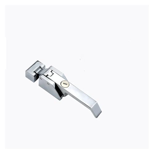 KLBNGTVJ Gefrierschrank Griff Backofen Tür Scharnier Kalten Lagerung Shop Industrielle Knopf Schloss Latch Hardware(Chrome with Key) von KLBNGTVJ