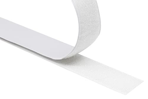 KLEBASTO Klettband selbstklebend | extra stark | Klettband zum Kleben | Set Hakenband & Flauschband | Profi Qualität (Weiß, 10mm x 6 m) von KLEBASTO