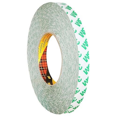 3M 9087 doppelseitiges PVC-Klebeband, weiß, Breite wählbar, 50 m auf Rolle / 15 mm x 50 m von KLEBESHOP24