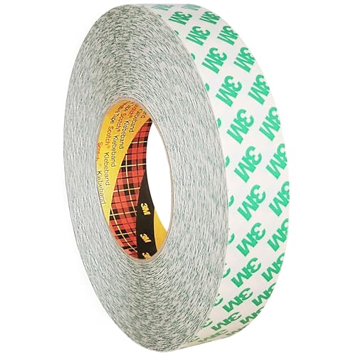 3M 9087 doppelseitiges PVC-Klebeband, weiß, Breite wählbar, 50 m auf Rolle / 25 mm x 50 m von KLEBESHOP24