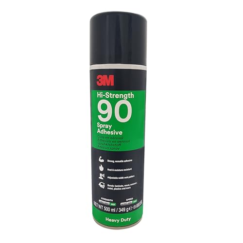 3M Hi Strength 90 Sprühklebstoff | Extra stark | Industrieller Sprühkleber | Für fast alle Materialien | 500 ml von KLEBESHOP24