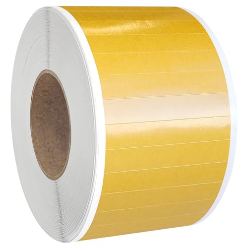 KLEBESHOP24 Doppelseitige Klebestreifen zum Basteln | 16 mm x 95 mm | Stark haftend | Verschiedene Mengen | Dünn & durchscheinend | Aus Papiervlies-Klebeband / (5000 Stück) von KLEBESHOP24