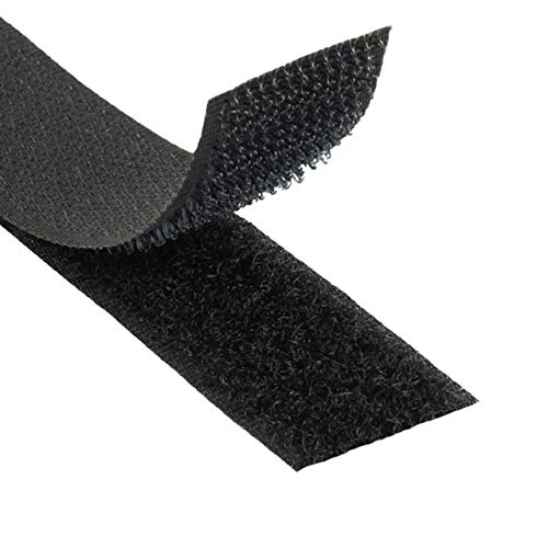 KLEBESHOP24 Klettband zum Nähen, Hakenset + Flausch, schwarz, 50 mm x 3 m (weitere Varianten zur Auswahl auf der Artikelseite) von KLEBESHOP24