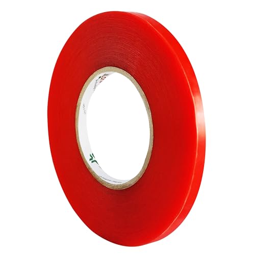 KLEBESHOP24 Lohmann Duplocoll 377 | Doppelseitiges Klebeband für Kunststoff & Gummi | Breite wählbar | 50 m auf Rolle | Stark & permanent klebend | Transparent | Aus PE / (6 mm x 50 m) von KLEBESHOP24