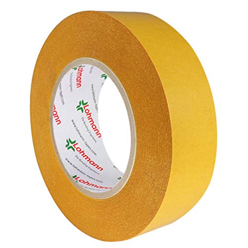 KLEBESHOP24 Lohmann Duplocoll 810 | Doppelseitiges Klebeband | Transparent | Starke Haftung auf vielen Materialien / 19 mm x 50 m auf Rolle von KLEBESHOP24