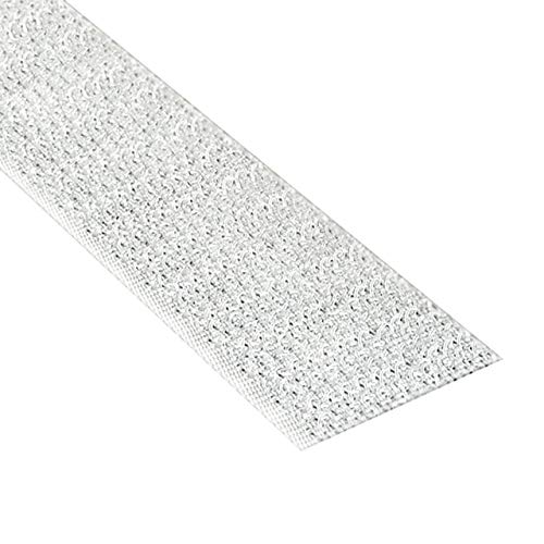 KLEBESHOP24 KLETTBAND SELBSTKLEBEND | Haken- oder Flauschband | Farbe, Breite, Länge wählbar/Hakenband, weiß, 16 mm x 3 m von KLEBESHOP24