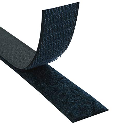 Klebeshop24 KLETTBAND SELBSTKLEBEND | Set Haken & Flausch | Farbe, Länge, Breite wählbar/Navy, 20 mm x 3 m von KLEBESHOP24