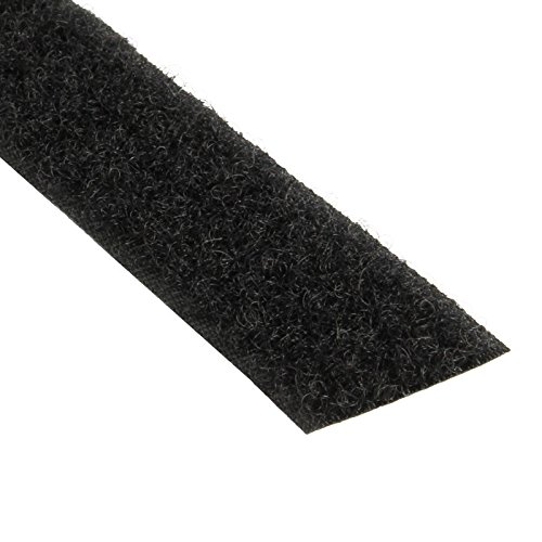 KLEBESHOP24 KLETTBAND ZUM NÄHEN | HAKENBAND ODER FLAUSCHBAND | Farbe, Breite & Länge wählbar/Flauschband, 100 mm x 3 m, schwarz von KLEBESHOP24