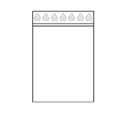 PE-Druckverschlussbeutel verschiedene Größen, 100 Stück (100 x 150 x 0,09 mm) von KLEBESHOP24