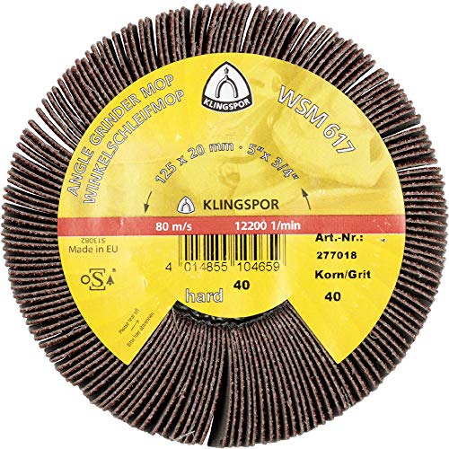 2 x Klingspor WSM 617 Schleifmopräder LS 309 X, 125 x 20 mm Korn 80 Gewinde M 14 Art.: 277020 2 x Klingspor WSM 617 Schleifmopräder LS 309 X, 125 x 20 mm Korn 80 Gewinde M 14 Art.: 277020 von KLINGSPOR