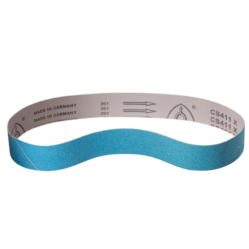 30 x Klingspor Zirkon Schleifband CS411X | 25 x 533 mm | Korn Körnung 120 von KLINGSPOR