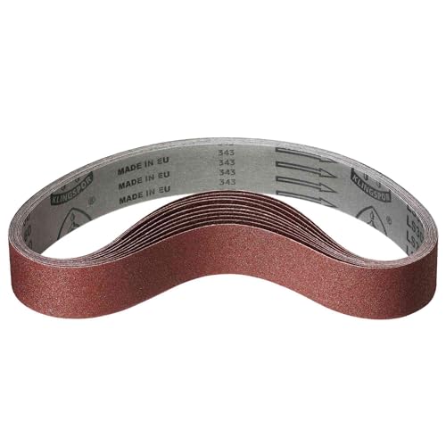 Klingspor Korund Schleifbänder für Holz & Metall - 50 x 1020 mm - Körnung P180-30 Stück - z.B. kompatibel mit Metabo BS 175 und BS 200 Kombi-Bandschleifer Klingspor Korund Schleifbänder für Holz & Metall - 50 x 1020 mm - Körnung P180-30 Stück - z.B. kompatibel mit Metabo BS 175 und BS 200 Kombi-Bandschleifer von KLINGSPOR