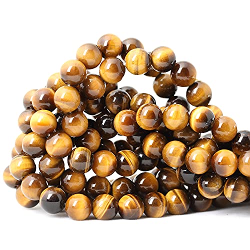 35 Stück 10 mm natürliche gelbe Tigeraugen-Steine, Edelstein, rund, lose Perlen für Schmuckherstellung, DIY, 1 Strang, 38,1 cm 35 Stück 10 mm natürliche gelbe Tigeraugen-Steine, Edelstein, rund, lose Perlen für Schmuckherstellung, DIY, 1 Strang, 38,1 cm von KLIYBGTHIJTP