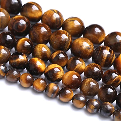6 mm, 60 Stück, natürliche gelbe Tigerauge-Steinperlen, Abstandshalter, Edelstein, lose Perlen für die Schmuckherstellung, DIY-Armband, 1 Strang, 38,1 cm 6 mm, 60 Stück, natürliche gelbe Tigerauge-Steinperlen, Abstandshalter, Edelstein, lose Perlen für die Schmuckherstellung, DIY-Armband, 1 Strang, 38,1 cm von KLIYBGTHIJTP