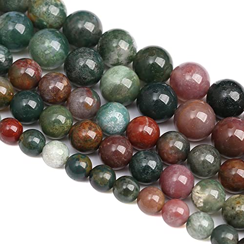 8 mm, 45 Stück Naturstein-Perlen aus indischem Achat, lose Perlen für Schmuckherstellung, DIY-Armbänder 8 mm, 45 Stück Naturstein-Perlen aus indischem Achat, lose Perlen für Schmuckherstellung, DIY-Armbänder von KLIYBGTHIJTP