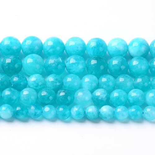 Naturstein-Amazonit-Chalcedon-Perlen für Schmuckherstellung, DIY-Armbänder, 8 mm, 45 Stück Naturstein-Amazonit-Chalcedon-Perlen für Schmuckherstellung, DIY-Armbänder, 8 mm, 45 Stück von KLIYBGTHIJTP