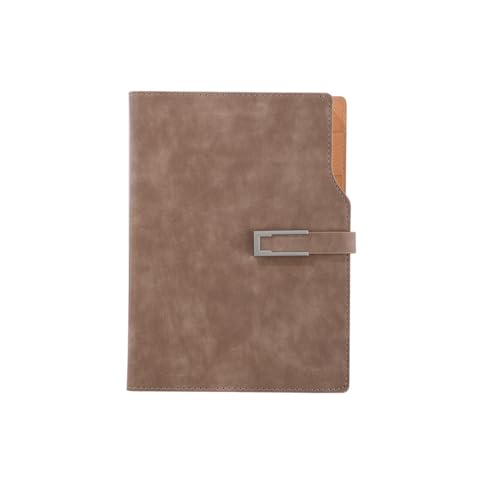 KLJGNCKM Büro-Tagebuch, Business-Notizblock, Magnetische Schnalle, A5-Notizbuch, Sub-Notizbuch-Set(Brown) von KLJGNCKM