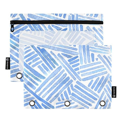 Fashion Art (16) Bindertaschen Kunststoff Binder Taschen für Ringe Binder Ordner mit 3 Löchern für Schule Zuhause Reise Karten Aufbewahrungsbehälter von KLL