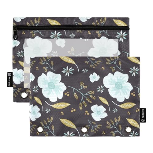 Flower_Clipart_by_nedti_8 Ordnertaschen 3 Locher Binder für Ringe Binder Ordner mit 3 Ringen für Schule Aufbewahrungsbehälter von KLL