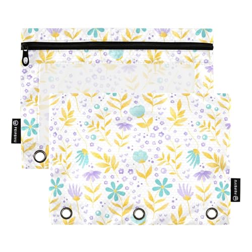 Fresh Print Blumenbindertaschen, 3-fach gelocht, für 3-Ringe, Mappe, wasserdicht, für Untersuchung, Schreibwaren von KLL