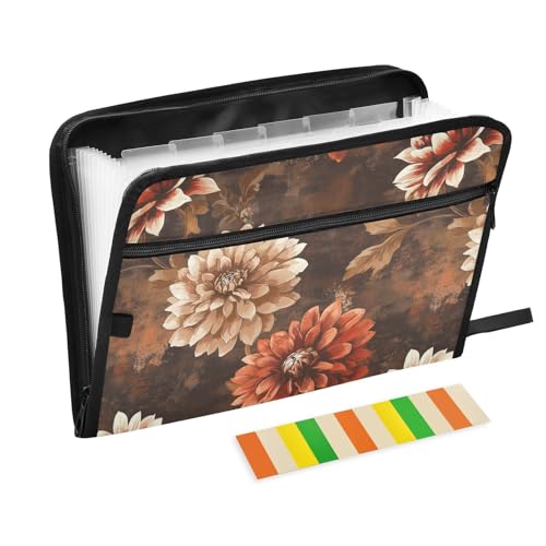 KLL Fächermappe, Fächermappe, Kunststoff, Ordner, Organizer und Aufbewahrung mit Taschen für die Schule, rustikales Dahlienbraun KLL Fächermappe, Fächermappe, Kunststoff, Ordner, Organizer und Aufbewahrung mit Taschen für die Schule, rustikales Dahlienbraun von KLL