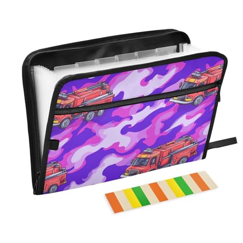 KLL Hängeregistraturmappe Erweiterbare Hängeregistraturmappe Kunststoff Fächermappe Dokumentenmappe mit Taschen für Zahnarzt, Kämpfer Rot Feuerwehrauto Lila KLL Hängeregistraturmappe Erweiterbare Hängeregistraturmappe Kunststoff Fächermappe Dokumentenmappe mit Taschen für Zahnarzt, Kämpfer Rot Feuerwehrauto Lila von KLL