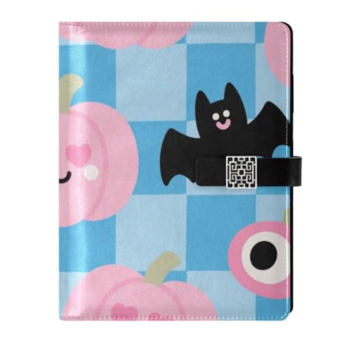 KLL Notizbuch mit Leder liniert, College, liniert für Tagebuch, zartes Rosa, Halloween-Kürbis, 17 x 24 cm KLL Notizbuch mit Leder liniert, College, liniert für Tagebuch, zartes Rosa, Halloween-Kürbis, 17 x 24 cm von KLL
