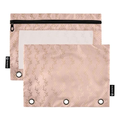 Lovely-Mornings Binder-Einlagen für 3 Ringe, Bindertasche mit 3 Löchern, für Kinder, Büro, Dokumenten-Organizer von KLL